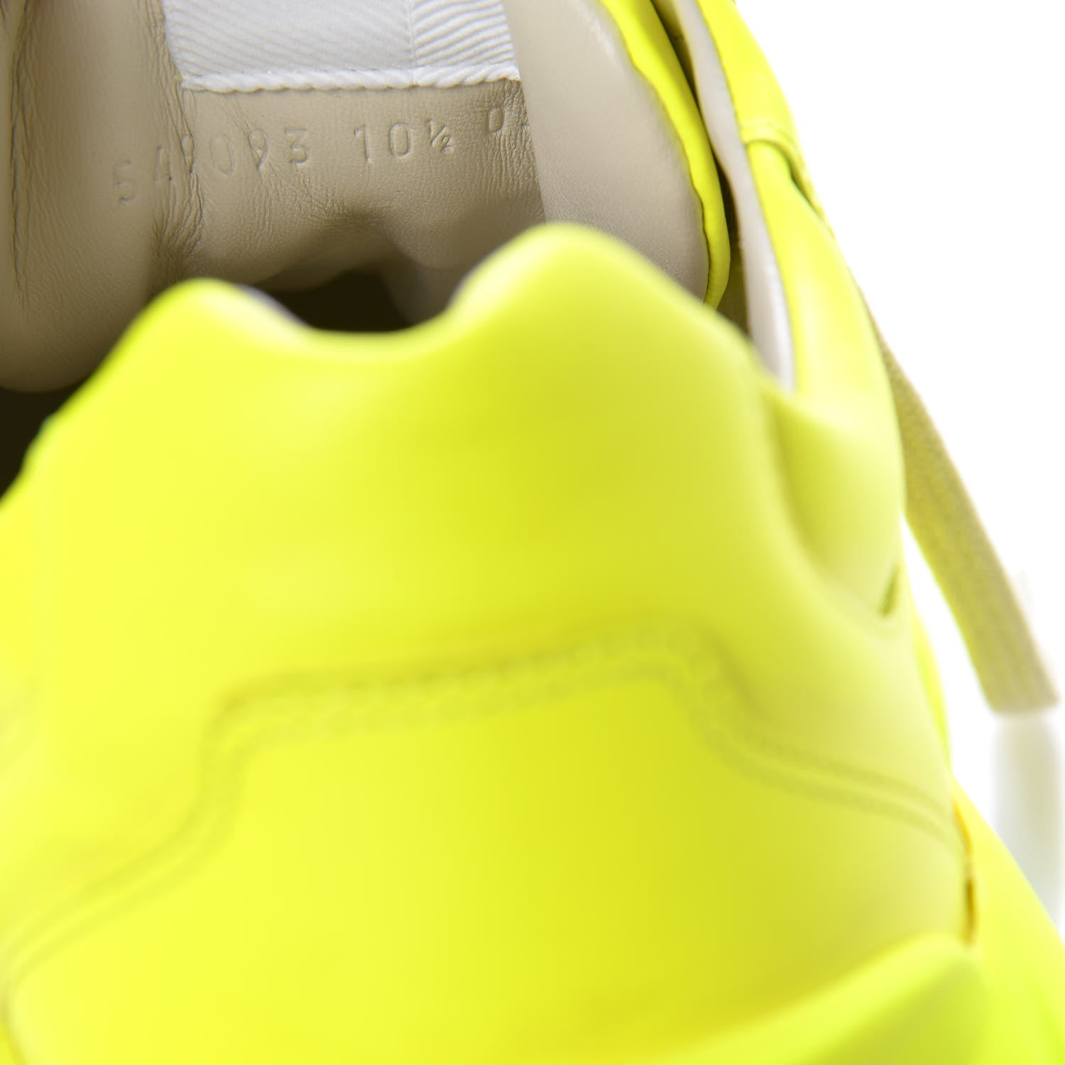 Gucci Calfskin Mens Rhyton Sneakers 10.5 Yellow Fluo 9 of 12