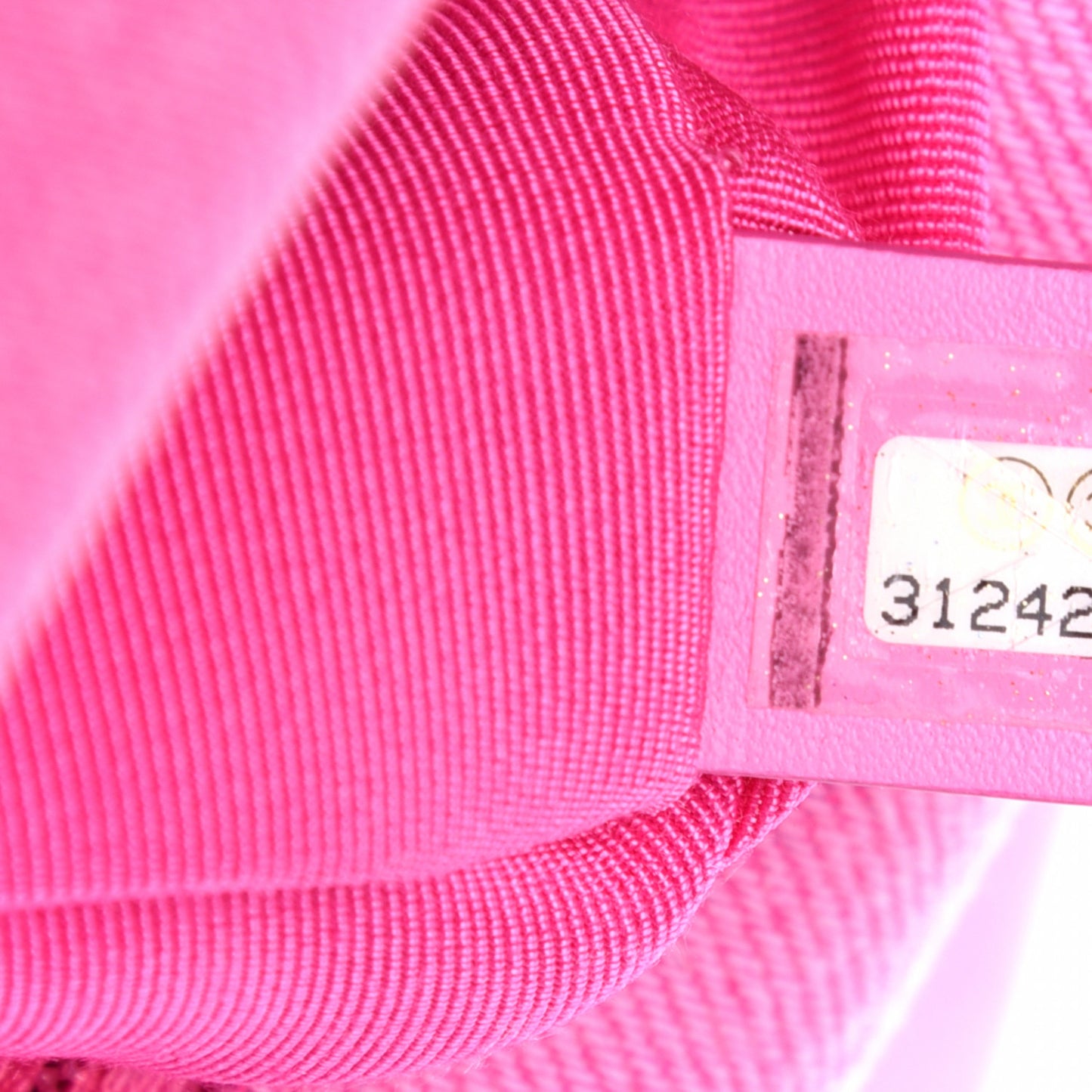 Denim Quilted Medium 19 Flap Neon Pink