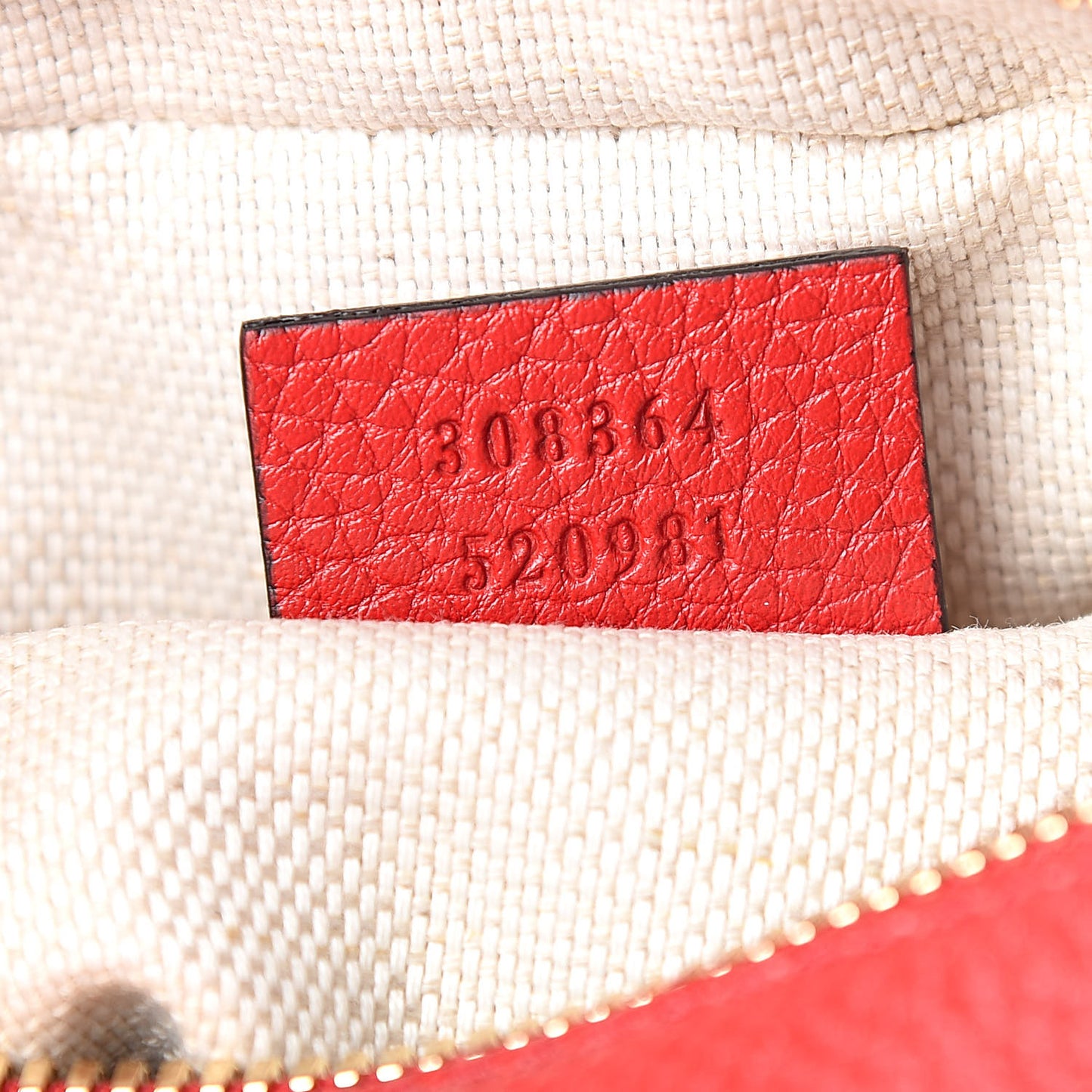 Pebbled Calfskin Small Soho Disco Bag Tabasco Red