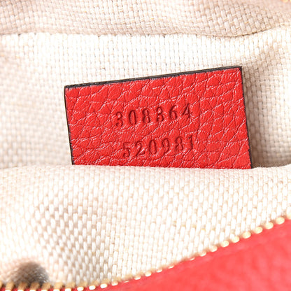 Gucci Pebbled Calfskin Small Soho Disco Bag Tabasco Red 7 of 10