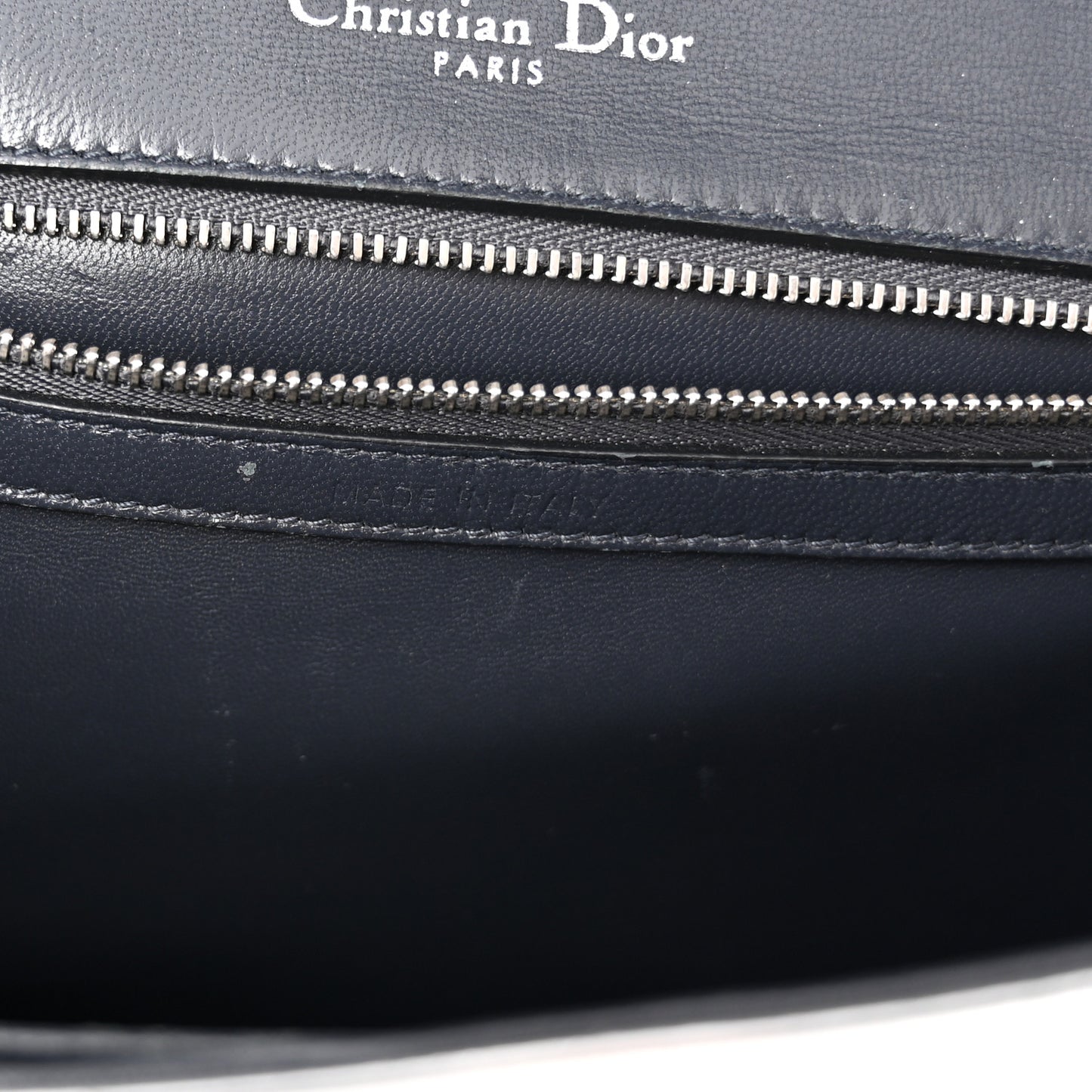 Metallic Patent Micro-Cannage Medium Diorama Flap Bag Silver