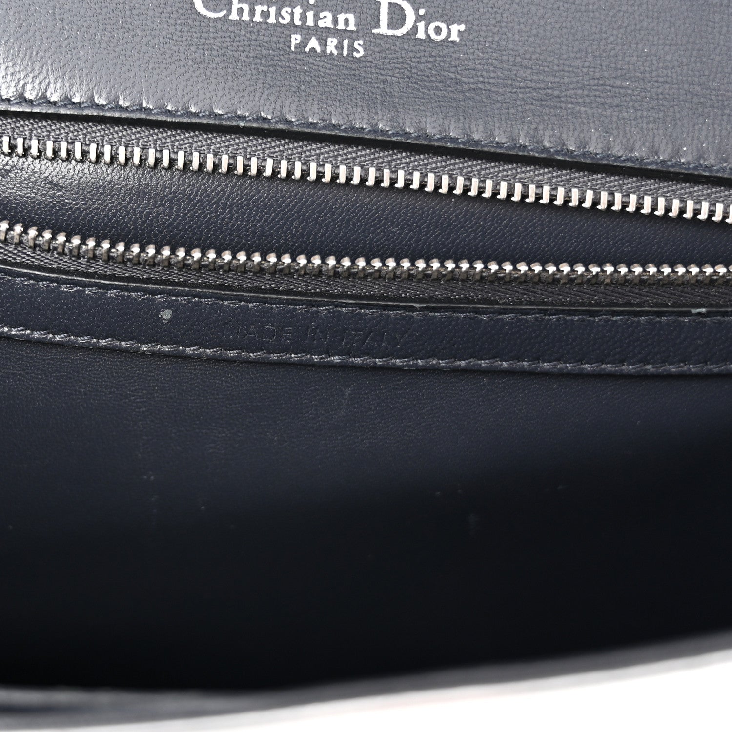 Christian Dior Metallic Patent Micro-Cannage Medium Diorama Flap Bag Silver 12 of 12