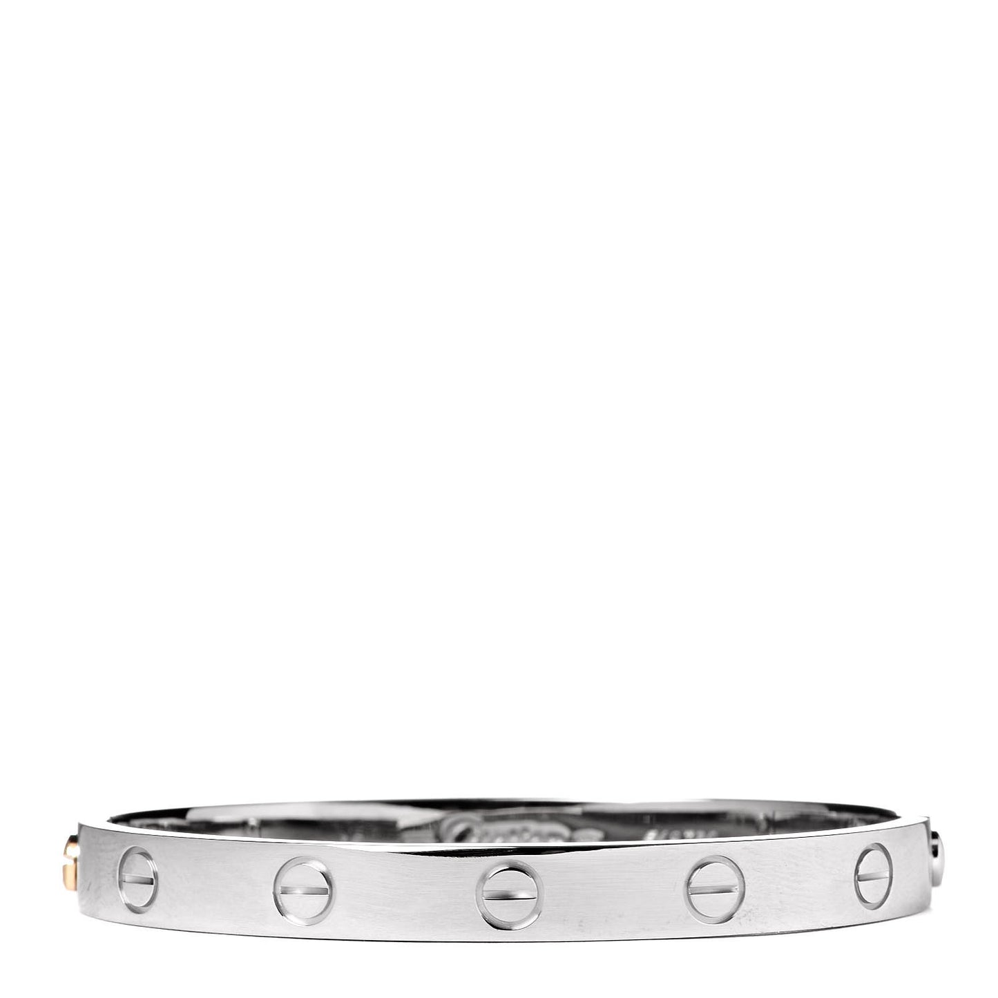 18K White Gold LOVE Bracelet 16