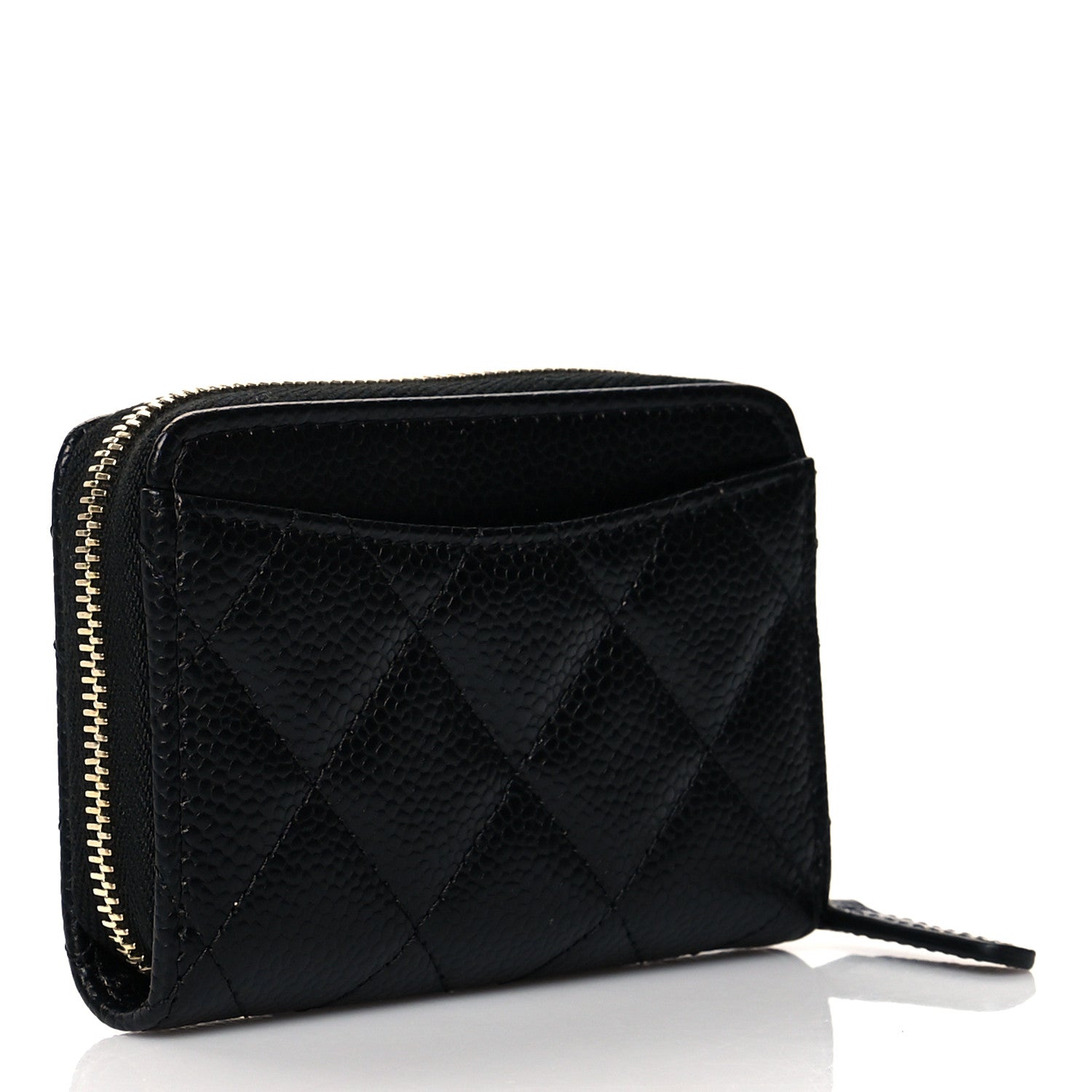 Chanel Caviar Quilted Classic Zipped Coin Purse Black 4 of 8