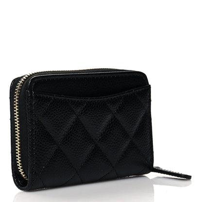 Chanel Caviar Quilted Classic Zipped Coin Purse Black 4 of 8