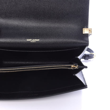Saint Laurent Grain De Poudre Mini Uptown Crossbody Bag Black 5 of 10