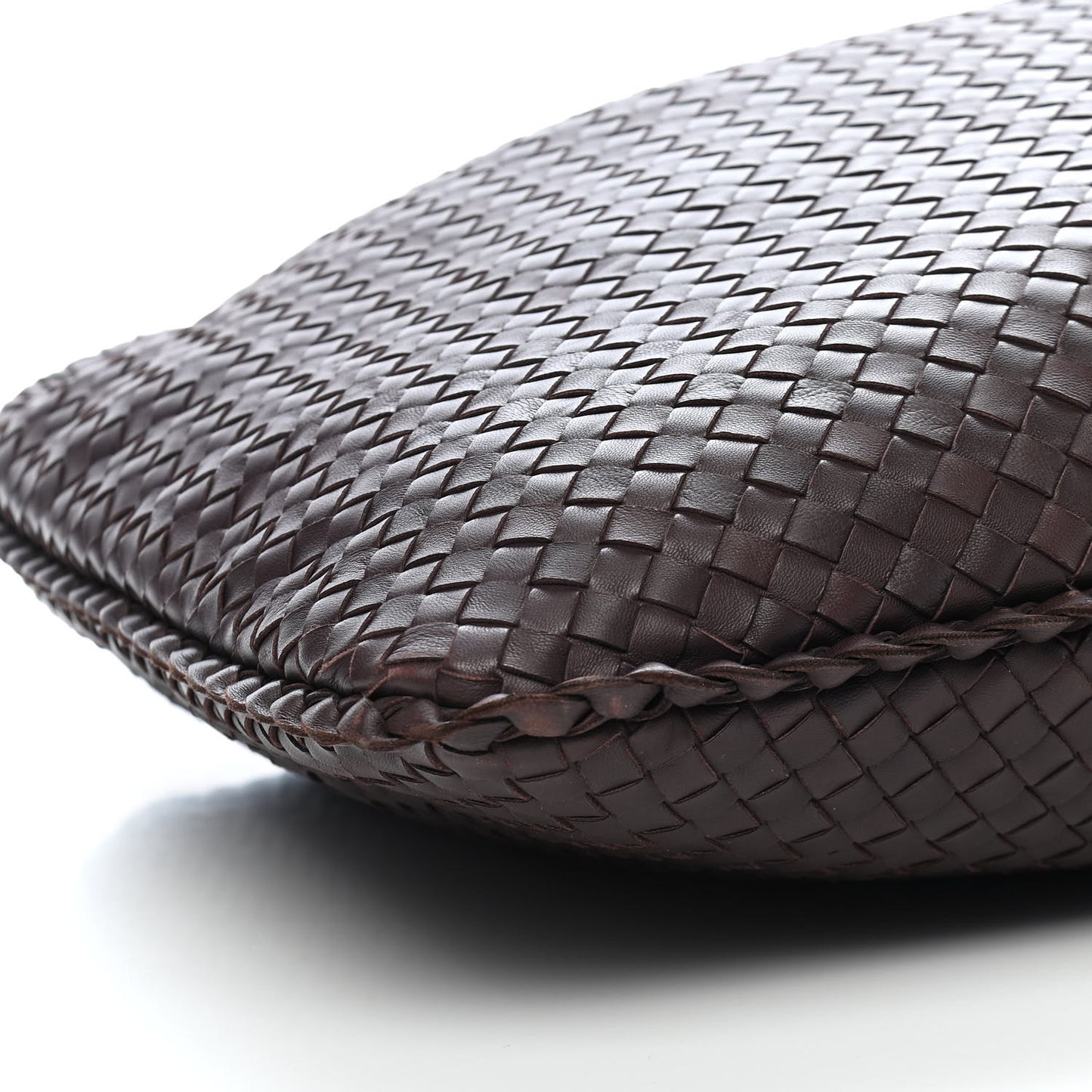 Nappa Intrecciato Large Veneta Hobo Ebano