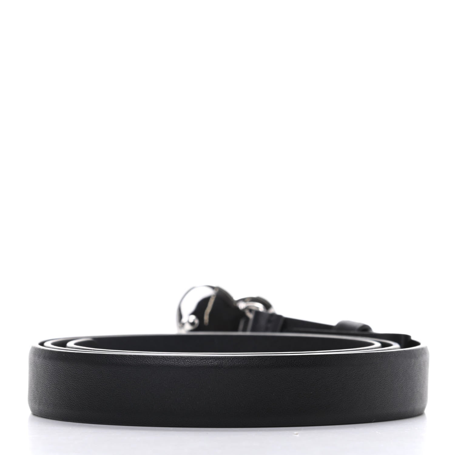 Chanel Calfskin Crystal Heart CC Belt 85 34 Black 2 of 7