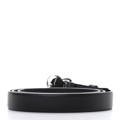 Chanel Calfskin Crystal Heart CC Belt 85 34 Black 2 of 7