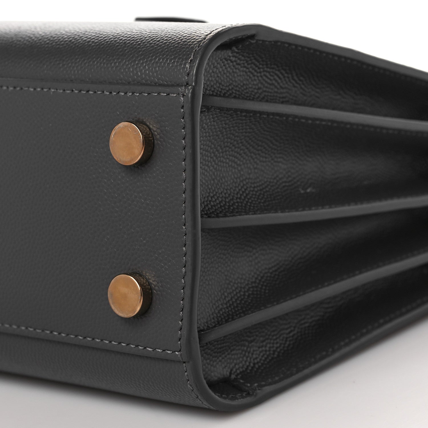 Saint Laurent Grained Calfskin Nano Sac de Jour Fog 9 of 10