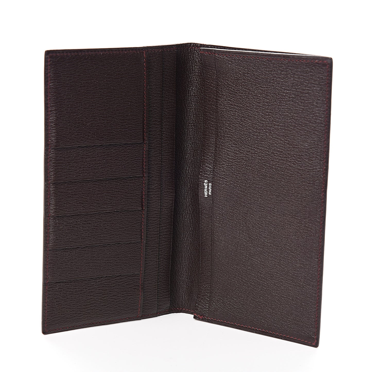 Shiny Alligator MC2 Fleming Checkbook Holder Wallet Bordeaux