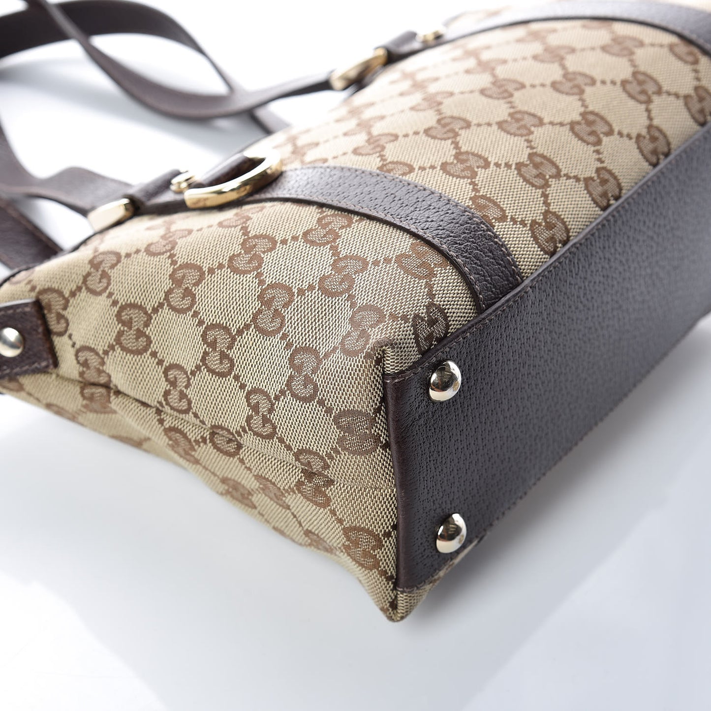 Monogram Small Abbey Tote Dark Brown