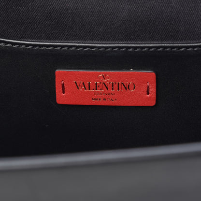 Valentino Garavani Printed Calfskin VLTN Tote Black 6 of 10