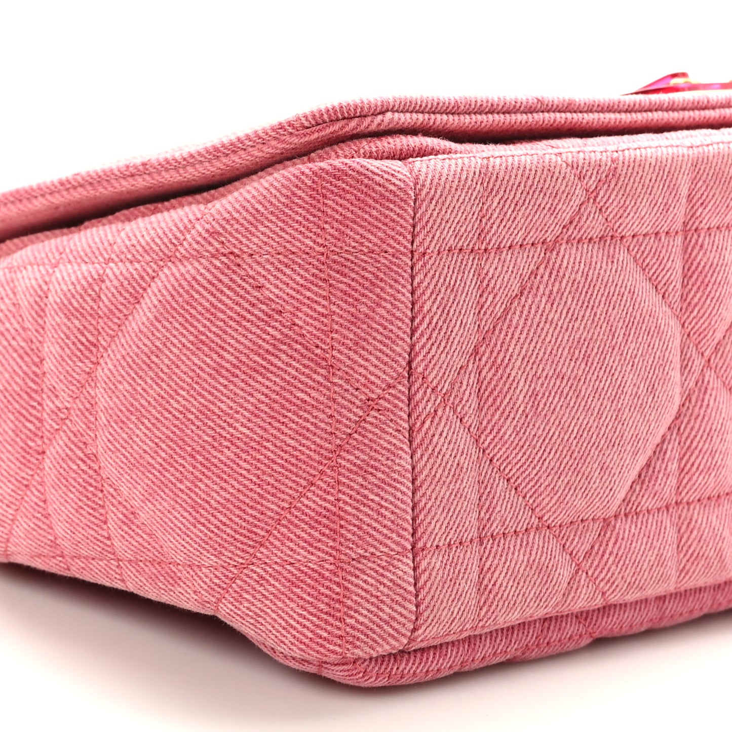 Denim Macrocannage Medium Caro Bag Fuchsia Multicolor
