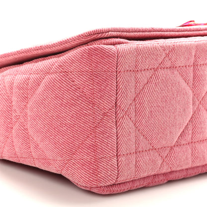 Christian Dior Denim Macrocannage Medium Caro Bag Fuchsia Multicolor 8 of 9