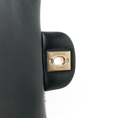 Chanel Lambskin Quilted Mini Top Handle Rectangular Flap Black 7 of 11