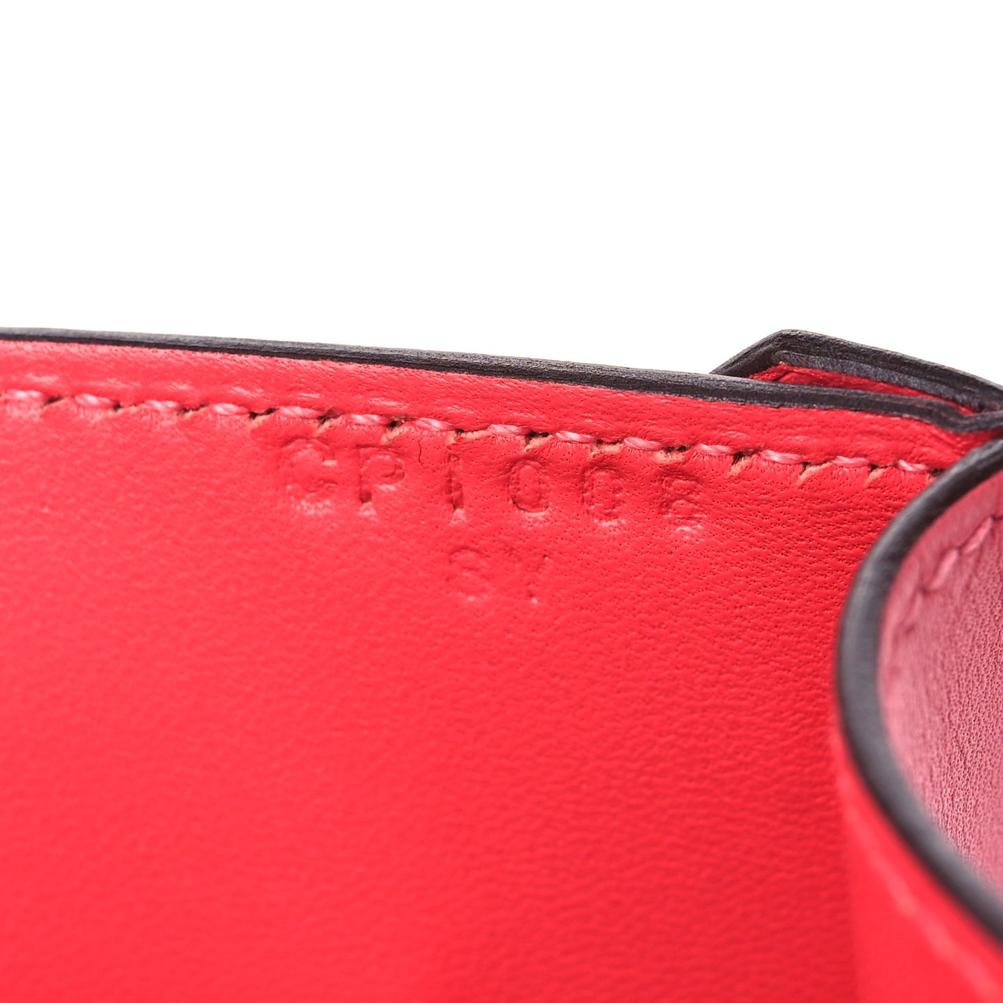 Tadelakt Mini Verrou Chaine Bag Rose Lipstick