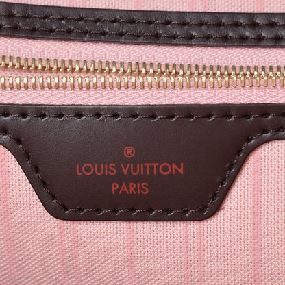Louis Vuitton Damier Ebene Neo Neverfull MM Rose Ballerine 9 of 11