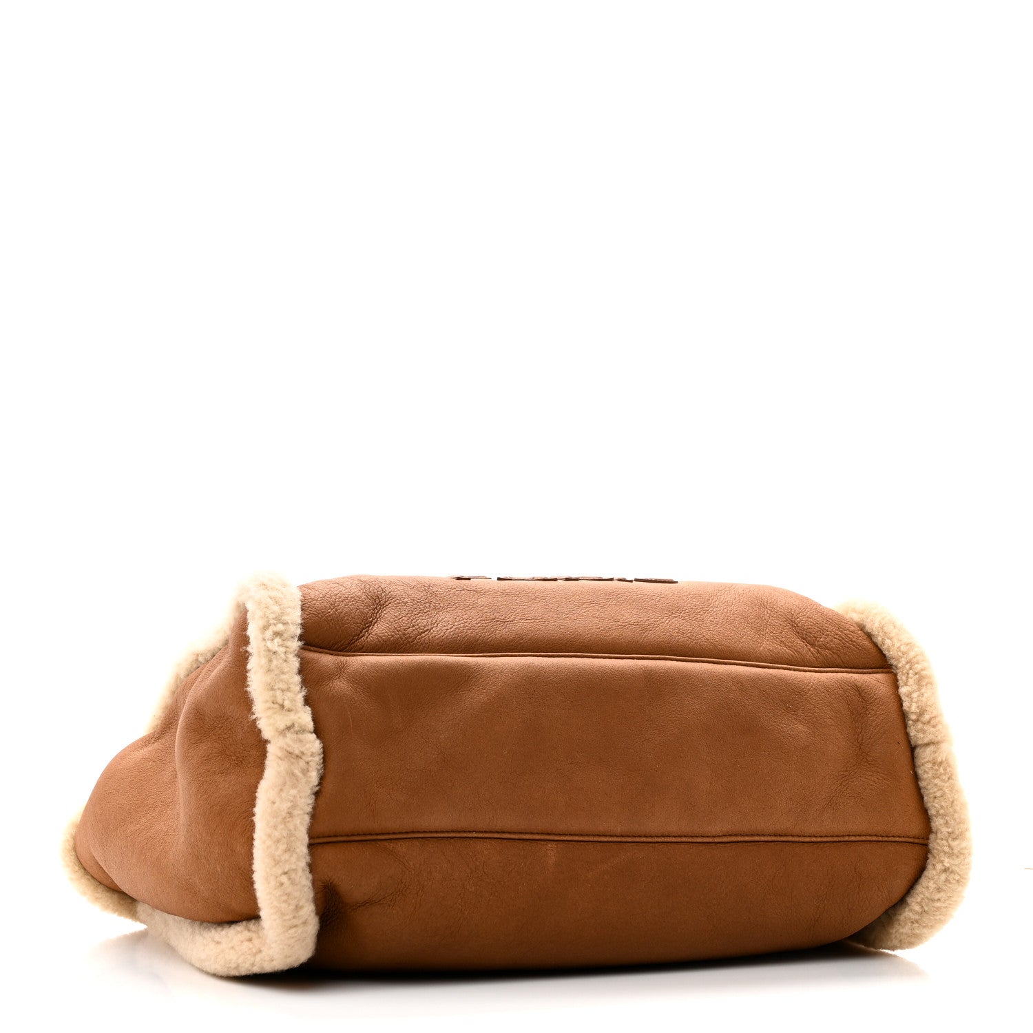 Chanel Lambskin Shearling Medium Deauville Tote Brown 1822608