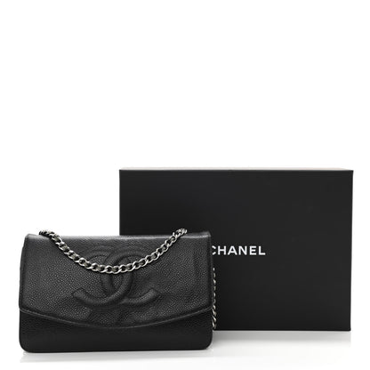 Chanel Caviar Timeless CC Wallet On Chain WOC Black 12 of 12