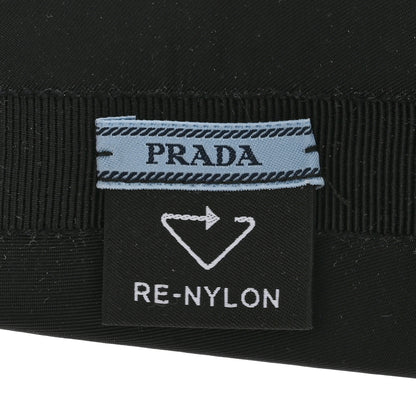 Prada Re-Nylon Metal Triangle Logo Headband Black 5 of 7