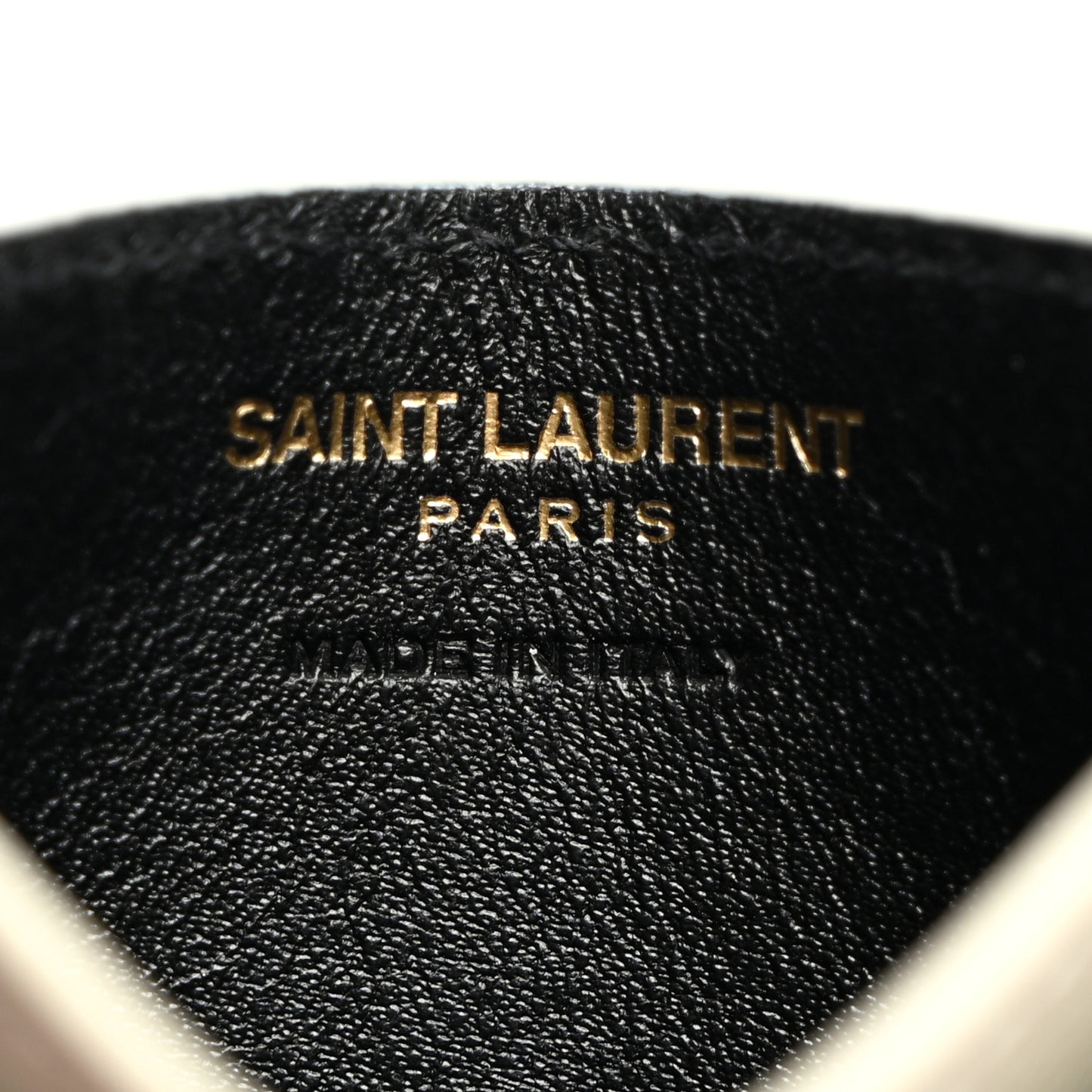 Grain De Poudre Matelasse Chevron Monogram Credit Card Case Crema Soft