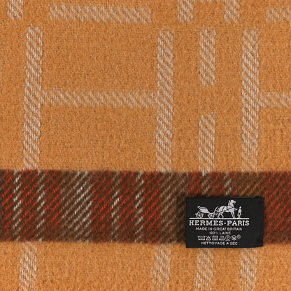 Hermes Wool Scott'H Blanket Potiron 3 of 3