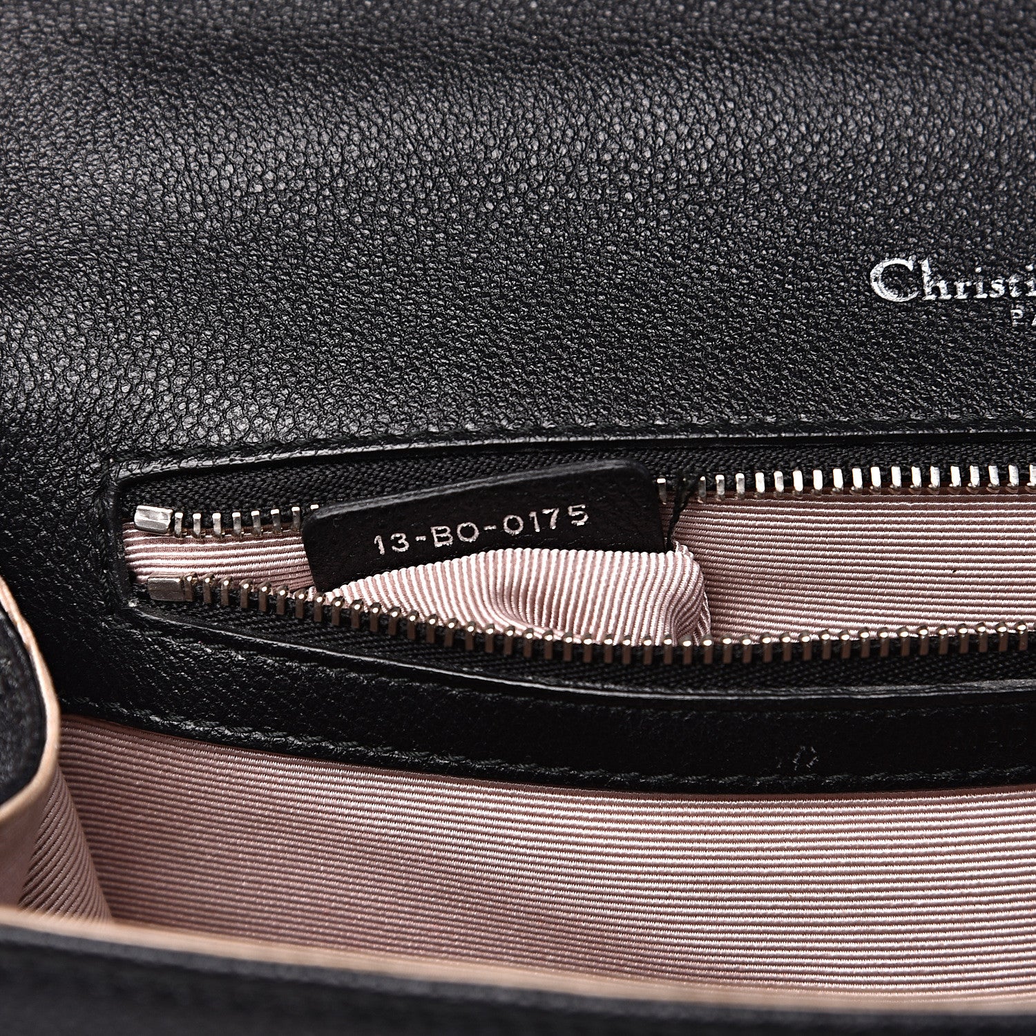 Christian Dior Grained Calfskin Medium Diorama Flap Bag Black 7 of 18