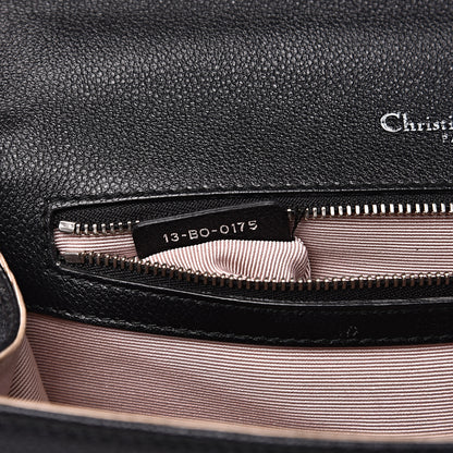 Christian Dior Grained Calfskin Medium Diorama Flap Bag Black 7 of 18