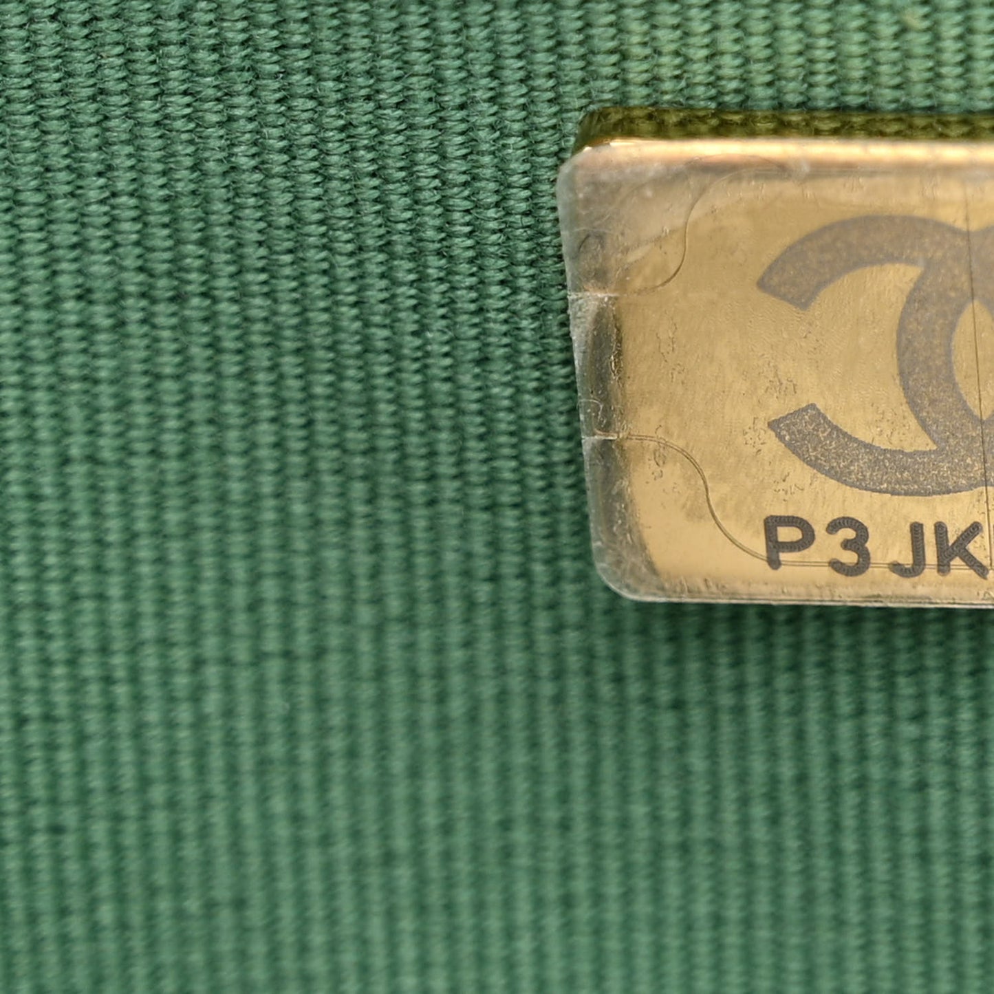 Caviar Quilted Mini CC You Camera Case Dark Green