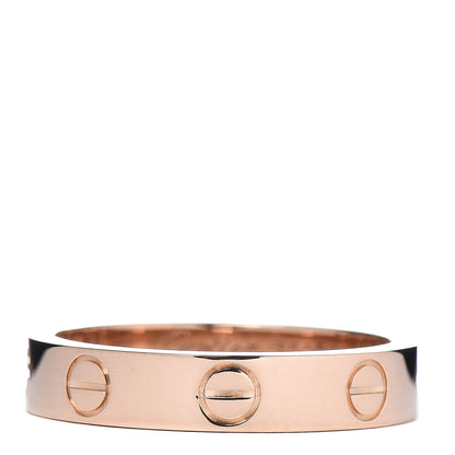 Cartier 18K Pink Gold 3.5mm LOVE Wedding Band Ring 50 5.25 1 of 4