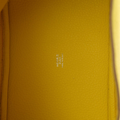 Hermes Taurillon Clemence Picotin Lock 18 PM Lime 6 of 11