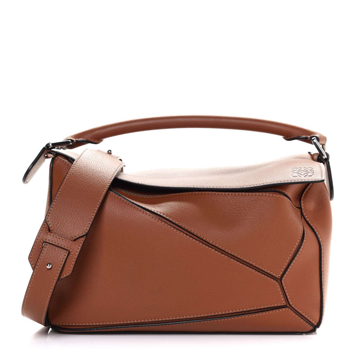 Calfskin Medium Puzzle Bag Tan