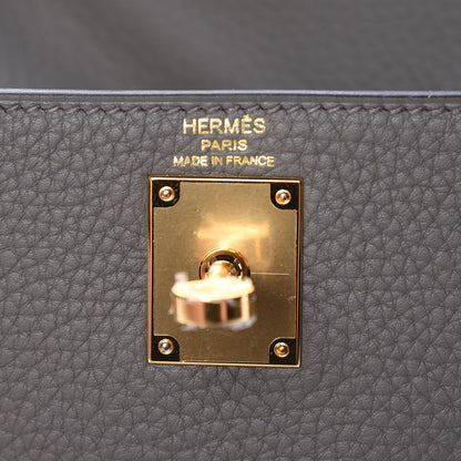 Hermes Taurillon Clemence Kelly Ado Backpack Etain 6 of 8