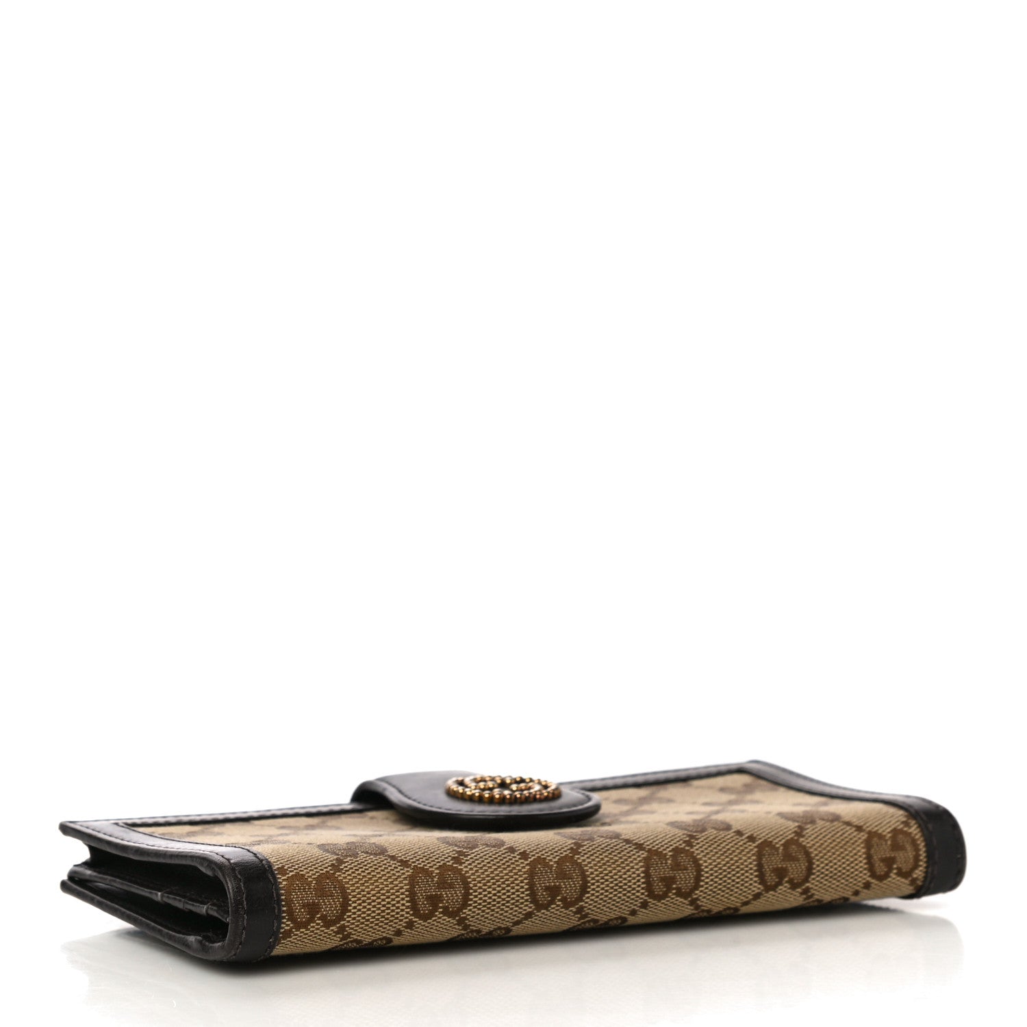 Gucci Monogram Scarlett Continental Wallet Dark Brown 4 of 12