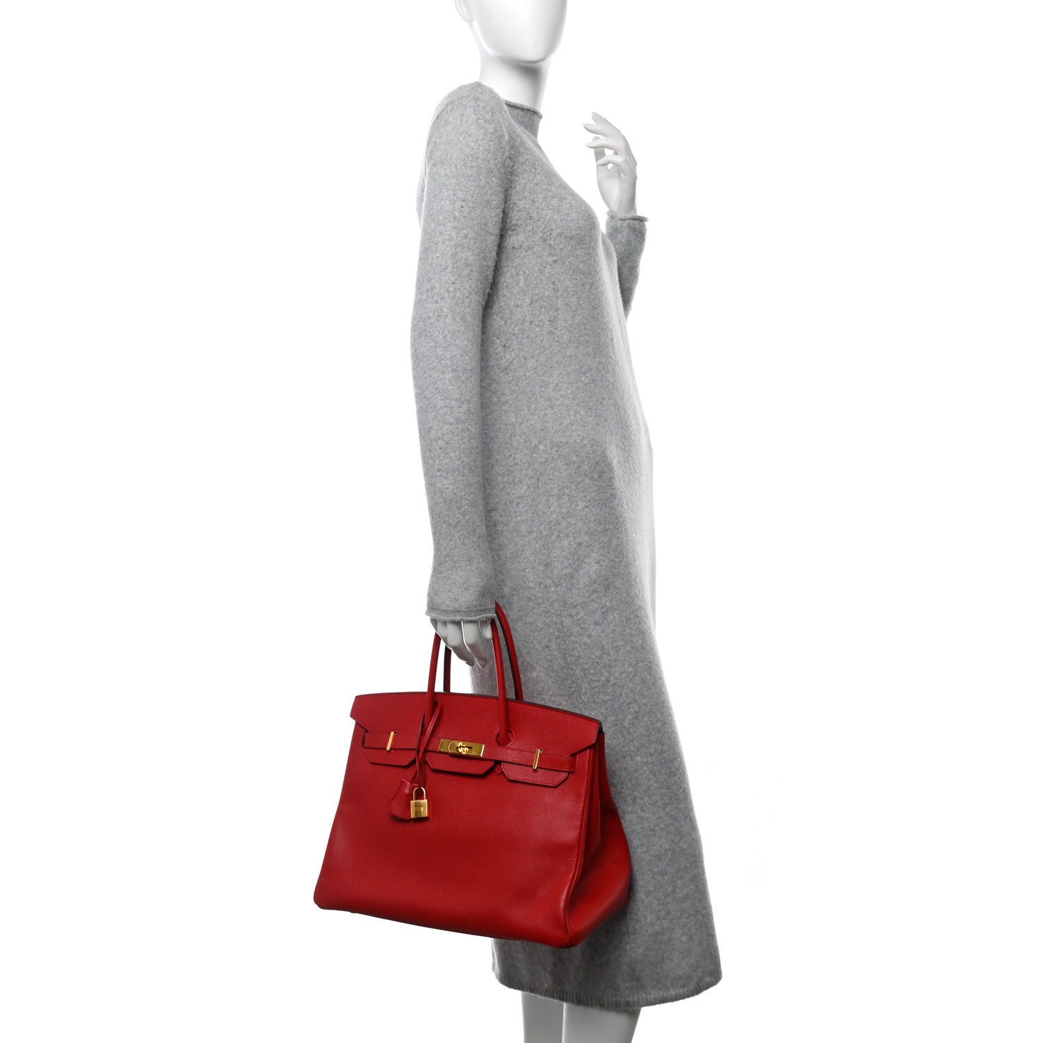 Hermes Epsom Birkin 35 Rouge Casaque 2 of 20