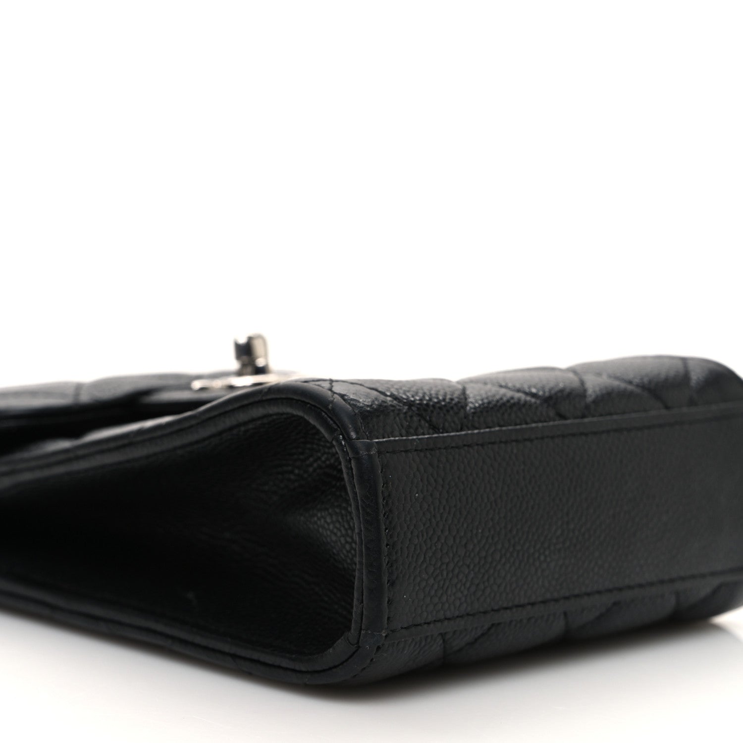 Chanel Caviar Quilted Classic Phone Holder Black 10 of 13