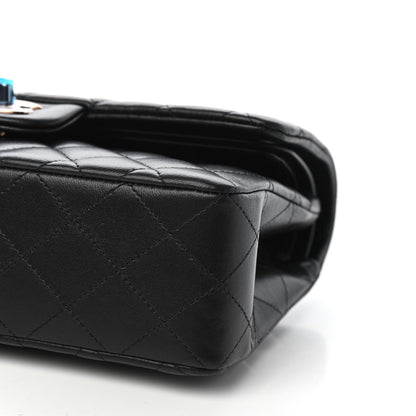 Chanel Lambskin Quilted Small Double Flap Black 9 of 11