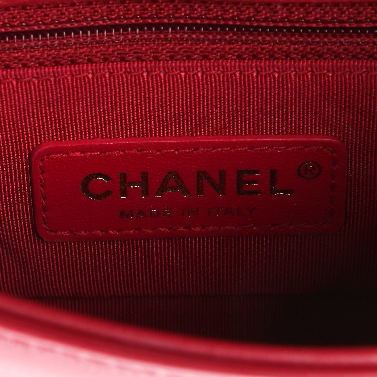 Caviar Quilted Mini Studded Flap Red