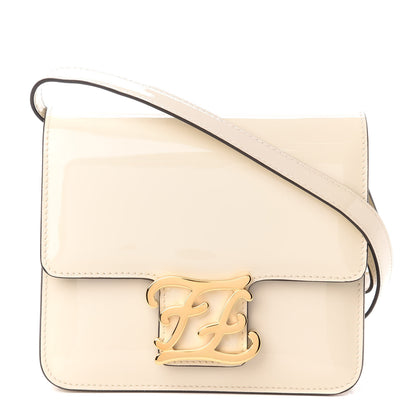 Fendi Vitello Vernice Mou Karligraphy Crossbody Bag Latte 1 of 8