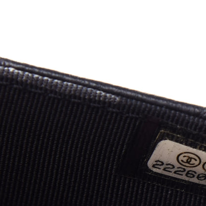 Chanel Lambskin Quilted Wallet On Chain WOC Black 8 of 12