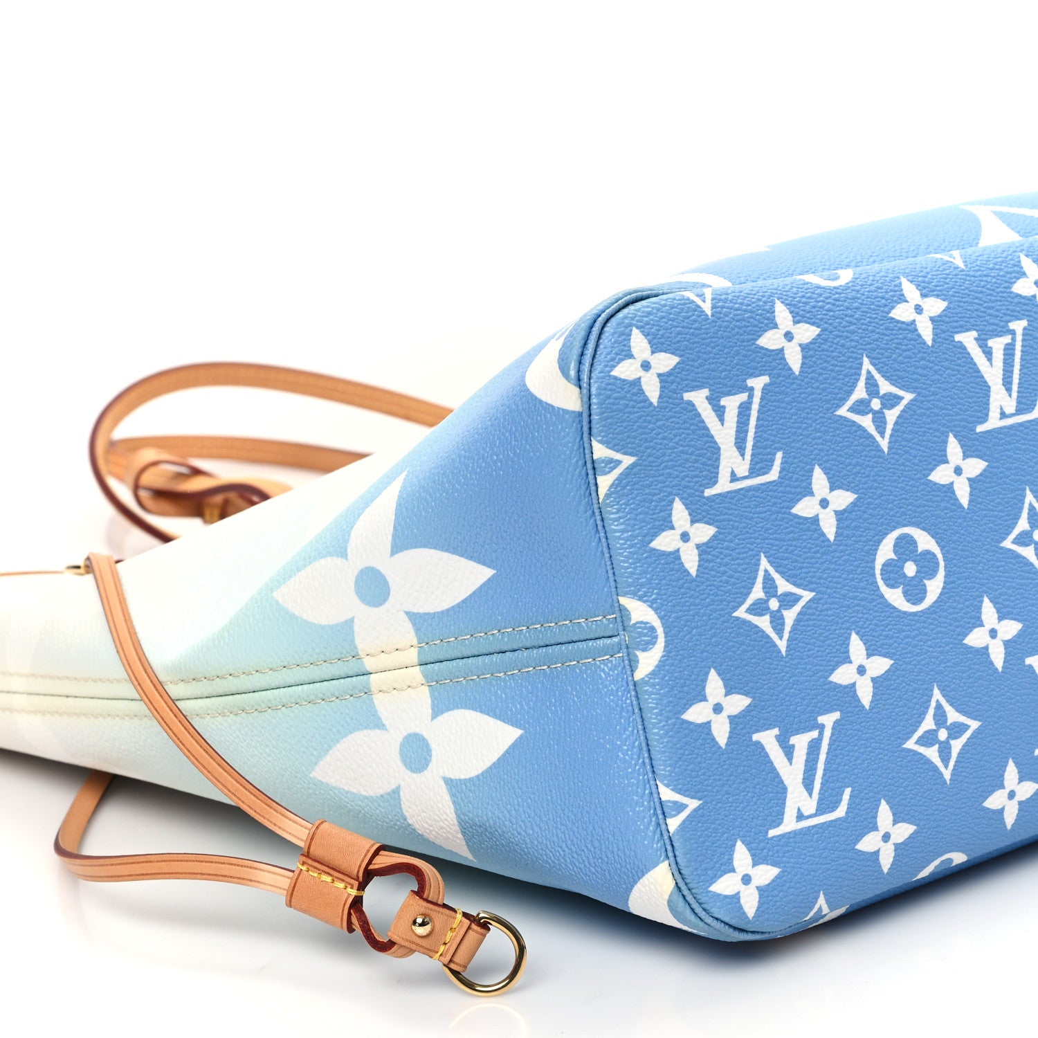 Louis Vuitton Monogram Giant By The Pool Neverfull MM Blue 9 of 10