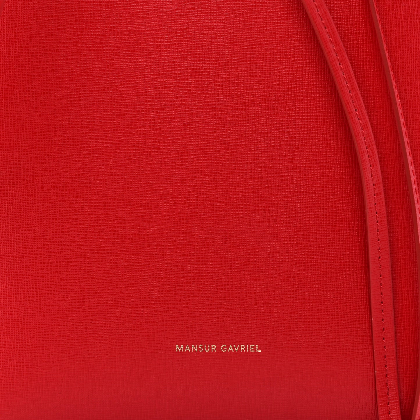 Saffiano Mini Bucket Bag Flamma