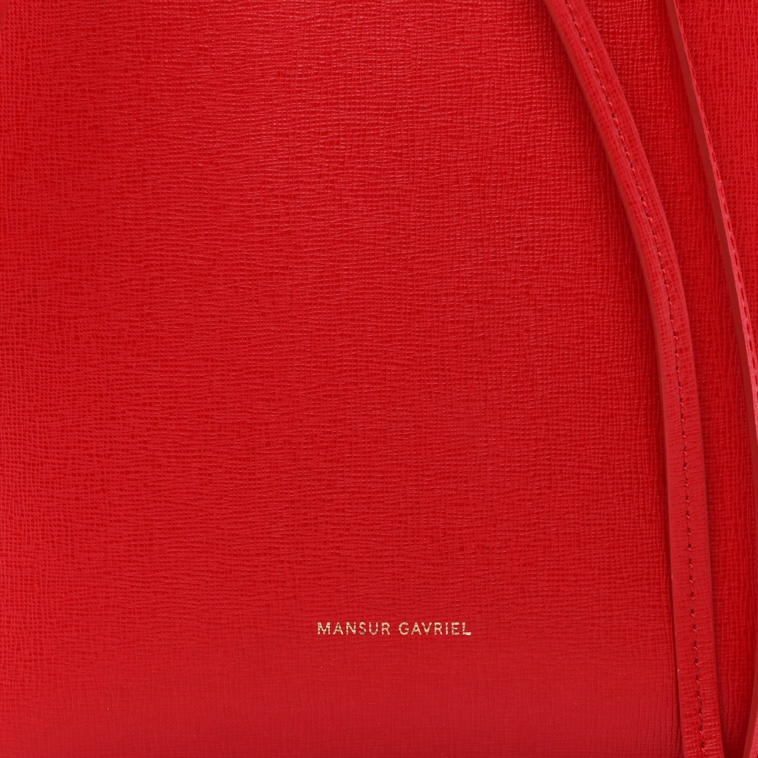 Mansur Gavriel Saffiano Mini Bucket Bag Flamma 7 of 11