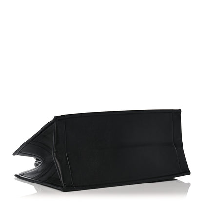 Christian Dior Calfskin Embossed Medium Book Tote Black 4 of 11