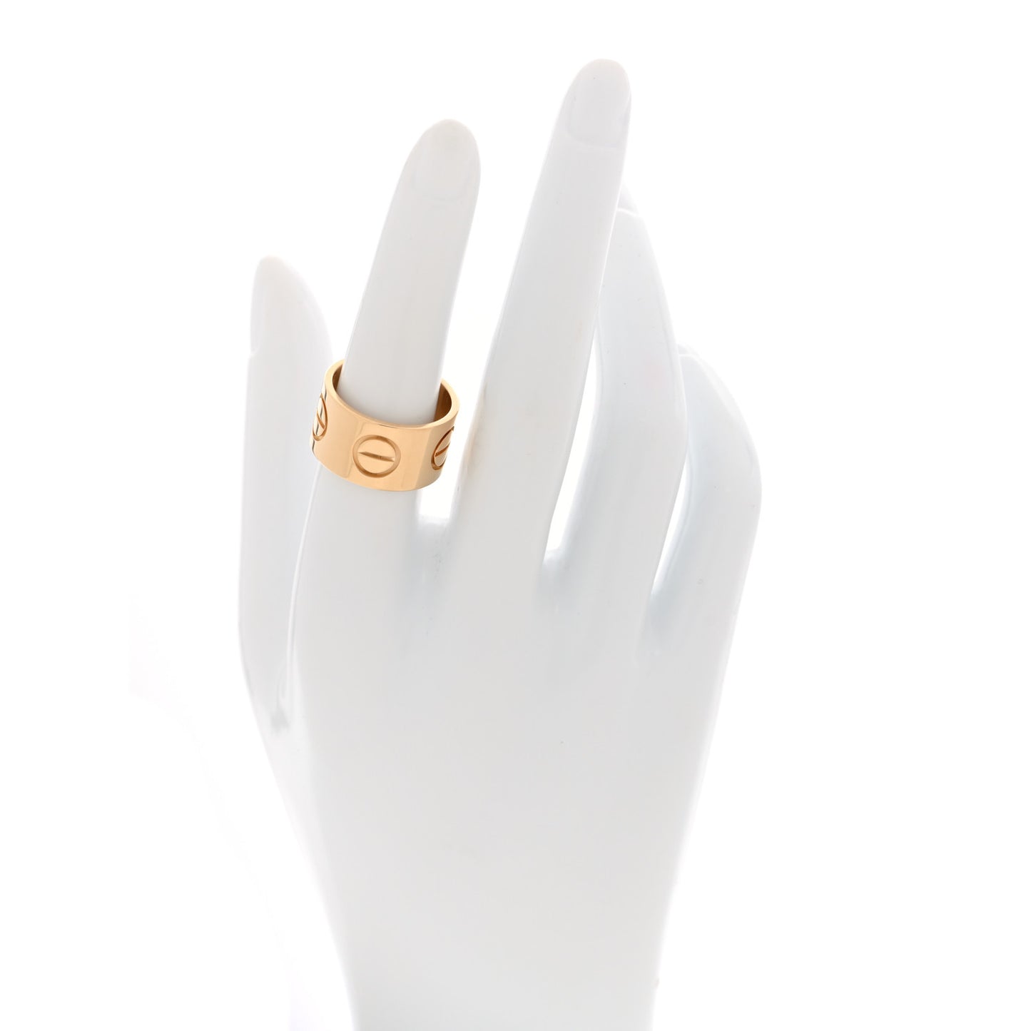 18K Yellow Gold 11mm LOVE Ring 54 7