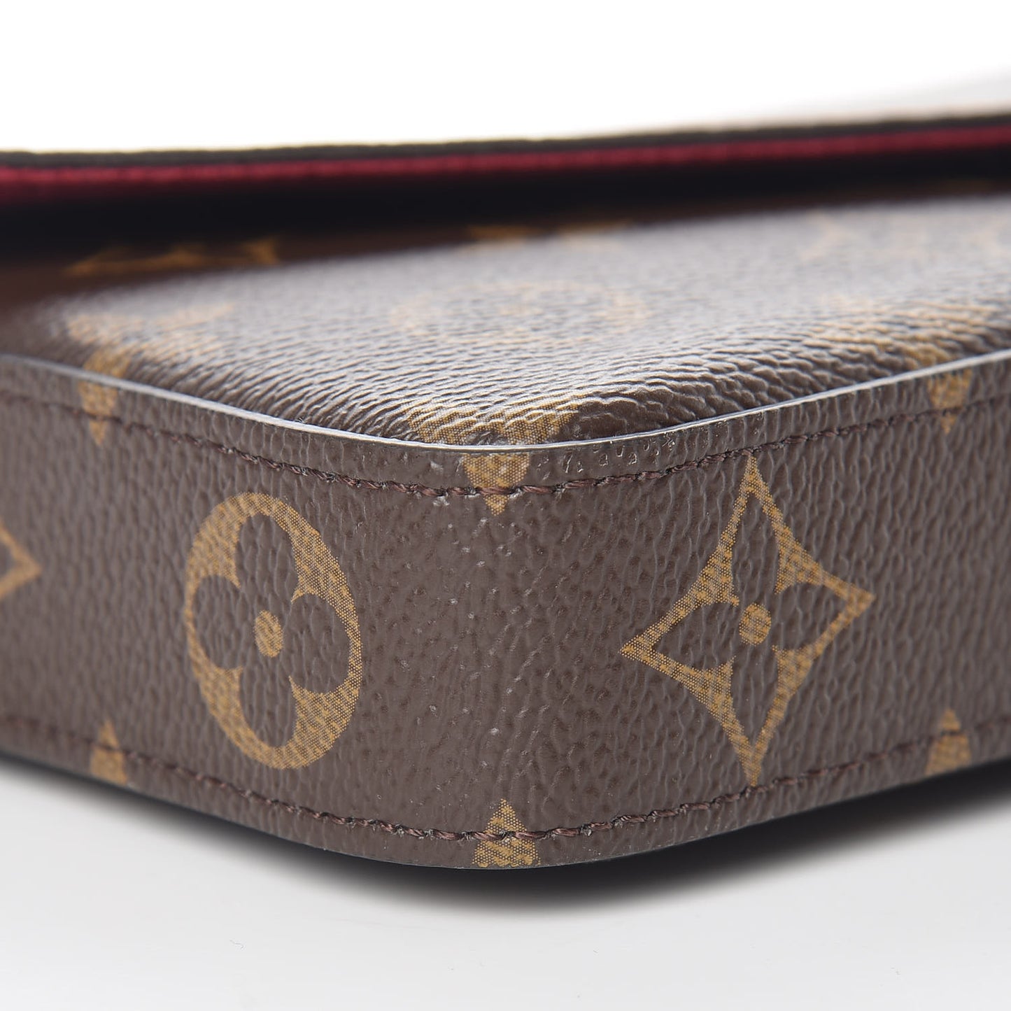 Monogram Pochette Felicie Chain Wallet Fuchsia
