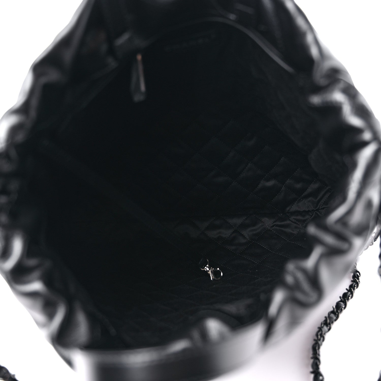 Chanel Shiny Calfskin Quilted Chanel 22 Backpack So Black 5 of 9