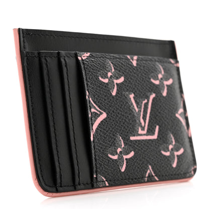 Louis Vuitton Monogram Fall for You LV Side-Up Card Holder Black 3 of 8