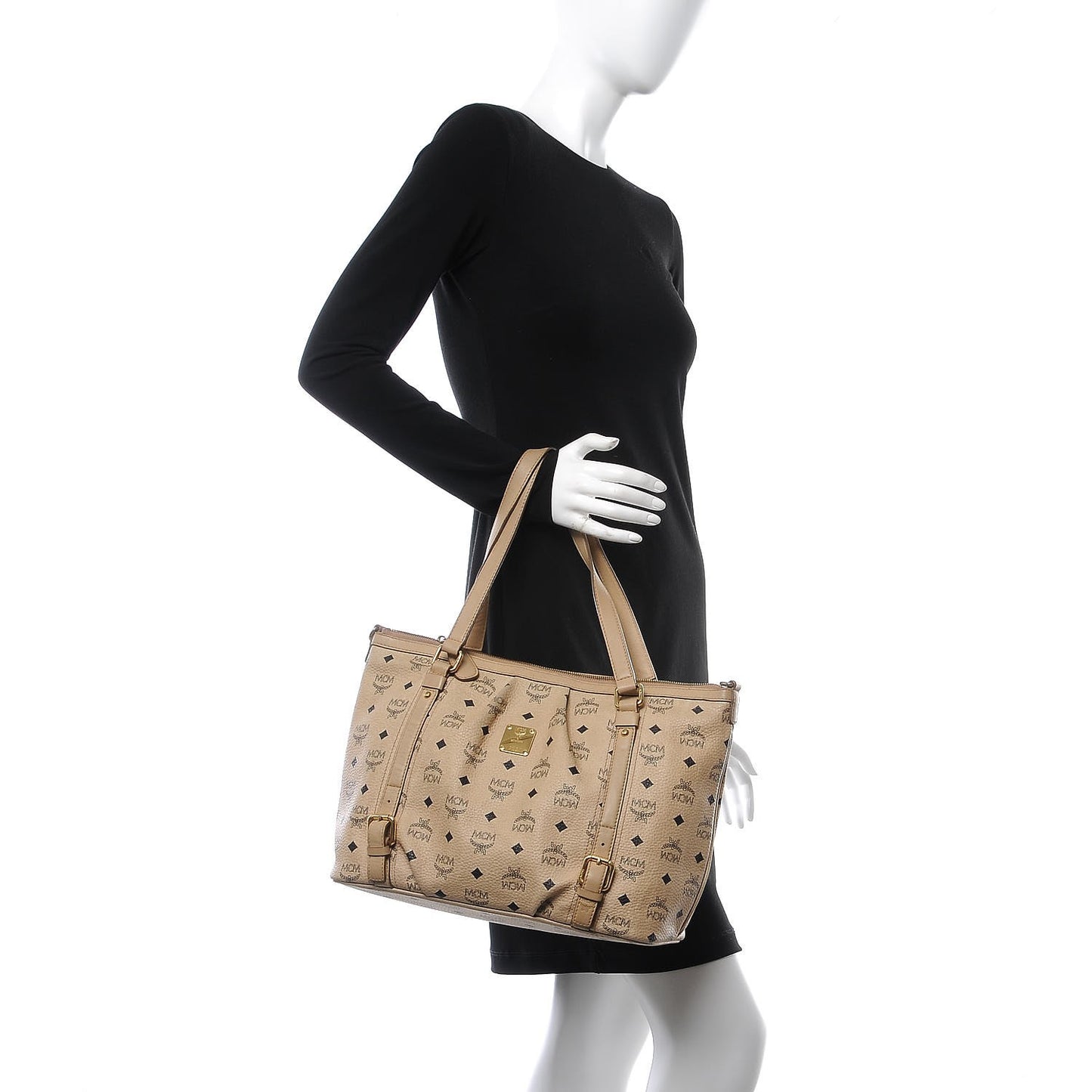 Visetos Medium Essentials Shopper Tote Beige